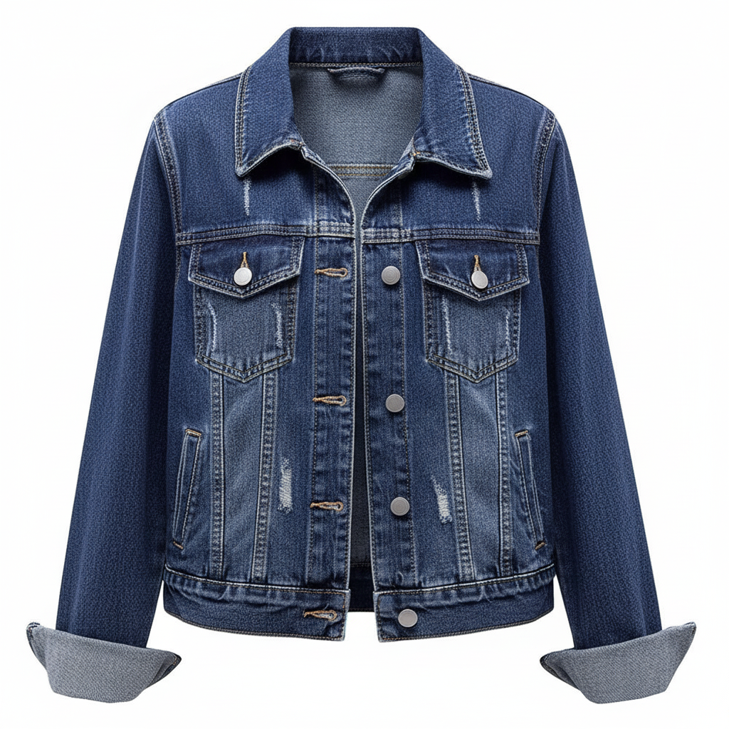 LAYERLARK – Midnight Black Classic Denim Jacket